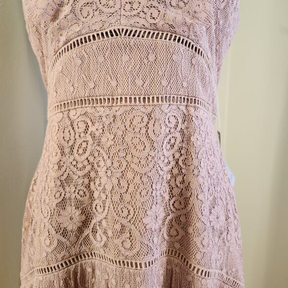 ADELYN RAE NWT Mauve Lace Sleeveless Dress, Size 12 - Picture 8 of 12